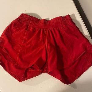 lululemon athletica Red Athletic Shorts